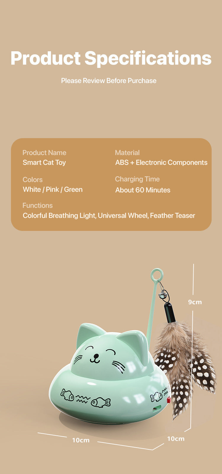 Smart Rotating Cat Teaser