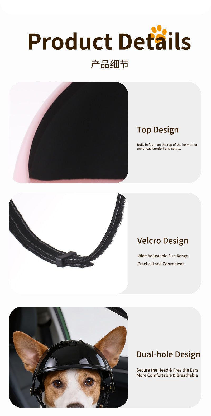 Pet Helmet for Cat Tiny Dogs Head Protection