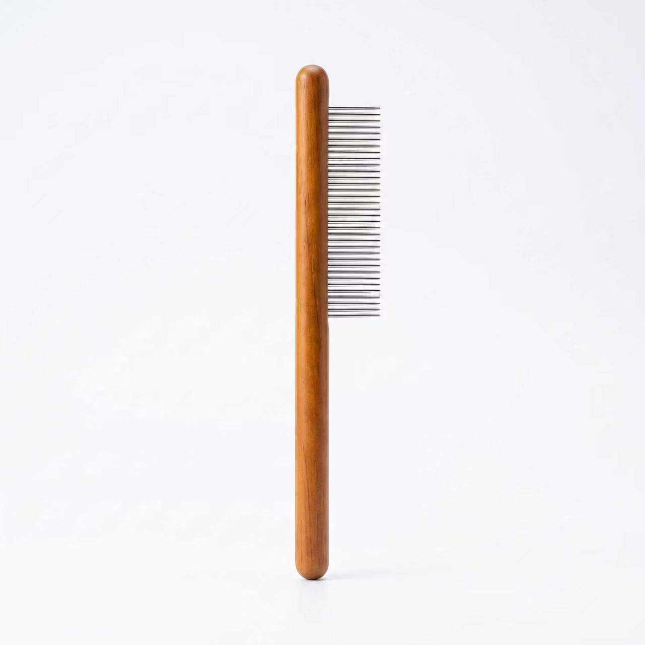 Wooden Handle Pet Comb